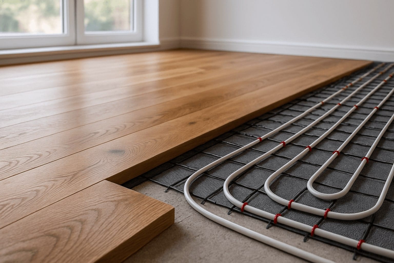 underfloor heating and wood floors
